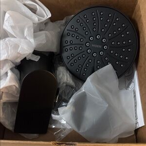 Moen Matte Black Shower Fixture Set